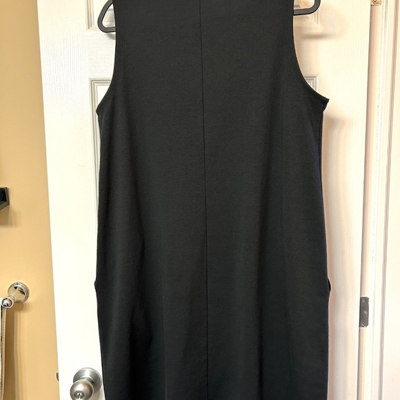 Eileen Fisher Ponte Zip Front Sleeveless Short Dress/Jumper Black Size M - Picture 5 of 11